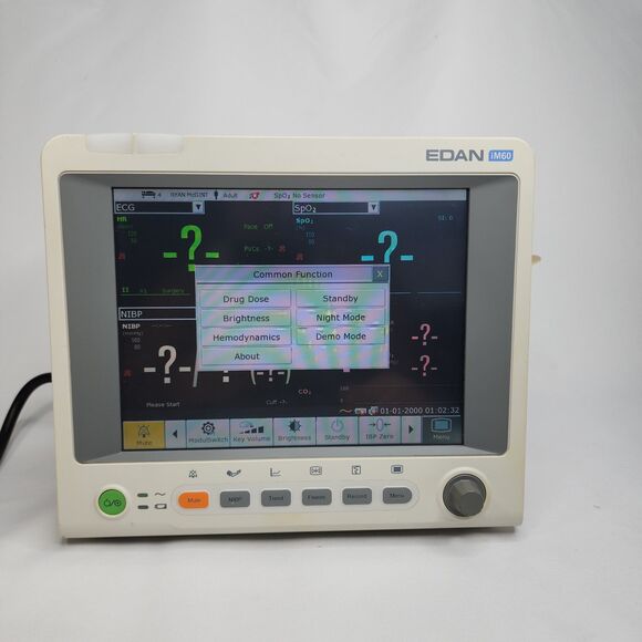 Edan iM60 Patient Monitor 10.4" Ex-Demo Unit Low Usage No Battery Power On Teste - Picture 9 of 16